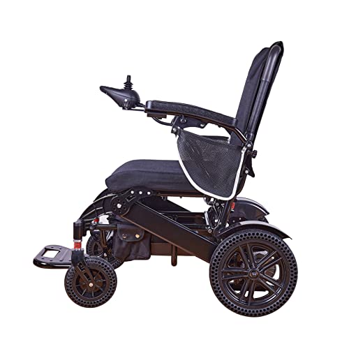 Darkshadow By Maritsa - Foldable Electric Wheelchair - Easy To Use - All Terrain Long Range (Up To 20 Miles W/ 20Ah Battery) Super Power Motors (600 Watt) - Ships From Usa - Serviced In Usa #TOP6