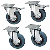 phonowagen weiß Der Drehkranz mit zweifacher Kugellagerung aus gepresstem Stahlblech.