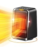GAIATOP Space Heater for Indoor Use, Quiet 45° Oscillation 1000W Fast Heating Efficient Space Heater