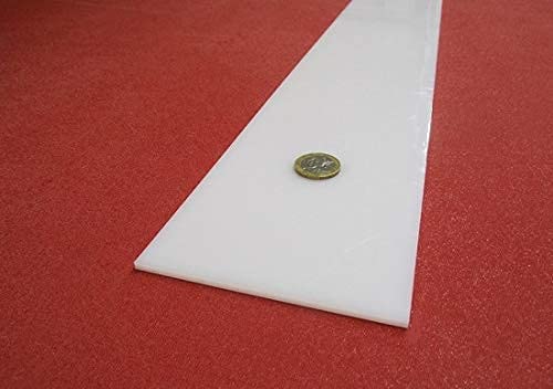 White HDPE (High Density Polyethylene) Rectangular Bar .125