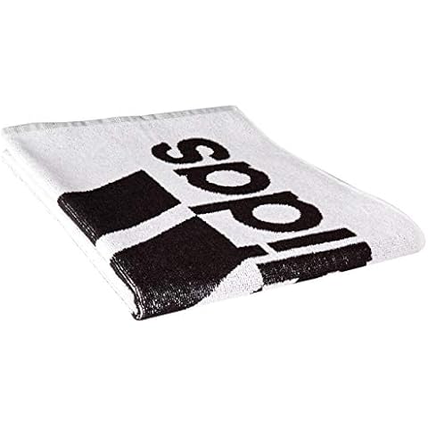 Toalla adidas Towel S Beach, blanca y negra, unisex Cover