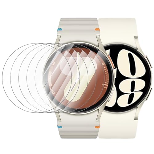 Landhoo 6 Pack for Samsung Galaxy Watch 7 6 5 4 FE 40mm Screen Protector, Anti-Fog, Anti Scratch, Bubble Free HD Tempered Glass Protective Film for Galaxy Watch 40mm Accessories