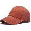Perlotus Orange Vintage Fabric Mens Womens Baseball Cap