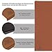 Centaur - 100% Genuine Leather Desk pad - Cognac/Fawn 31,49 x 21,65 inch Ideal for Office and Home with Edge Protection 90° Angled - Leather Writing pad - Handmade in Germany