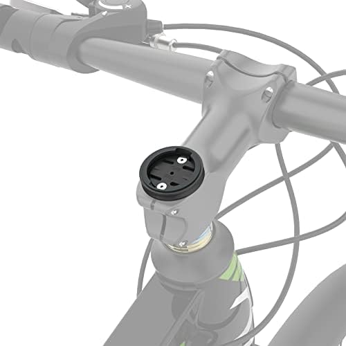 Bike Stem Top Cap Mount - Garmin Mountain Bike Mount for Garmin 25 200 130 500 510 520 520 800 810 820 1000 1030, Wahoo Elemnt, Bryton, Cateye Cycling GPS Computer, Includes Bike Phone Holder (Black)