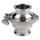 Sphärisches Filterventil, 100 Maschen, Edelstahl, Tri-Klemm-Sieb, Sanitärrohrsieb, 38 mm, 51 mm, Braugarnitur, Wasseraufbereitungsabscheider (102 x 51 x 64)