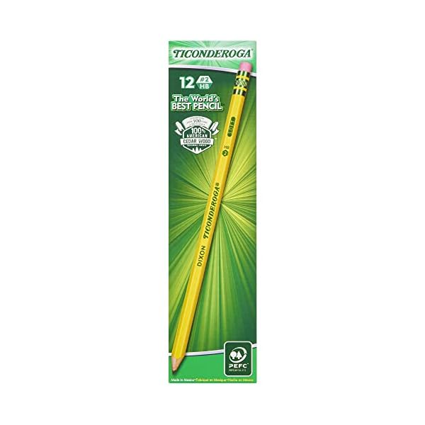 Dixon Ticonderoga Presharpened #2 Pencils 12/Pkg-Yellow