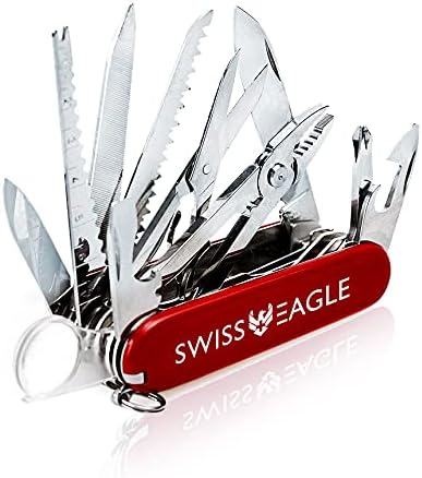 Multi-Tool Army Knife - Packs 30 Tools in Your Pocket (Classic Red)