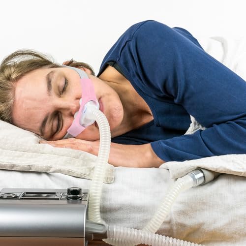 Image of Nuanchu 12 Pcs Nasal Pillow Liner for CPAP Cushion Nasal Cushion Pillow Covers Cotton Liners Skin Sleep Protector Compatible Comfort Reusable Reduce Noisy Air Leaks and Irritation (Pink,Purple)