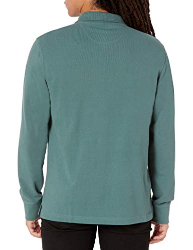 Amazon Essentials Men's Regular-Fit Long-Sleeve Pique Polo, Sage, X-Large - image 2