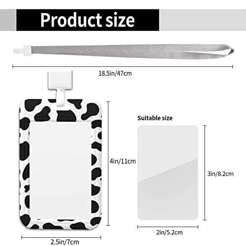 Mcewoel Cow Print Id Badge Holder With Lanyard, Name Tag Id Card, Office Supplies Gifts For Work School For Men Women #TOP1