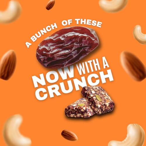 Image of Eatopia Date & Nuts Super Fruit Bites | Sugar Free Healthy Energy Bars | Date Bites | No Preservatives & Refined Sugar | Dry Fruits Protein Bars | Healthy Food | Oats, Honey, Nuts & Seeds | Pack of 1 (5 Minis)