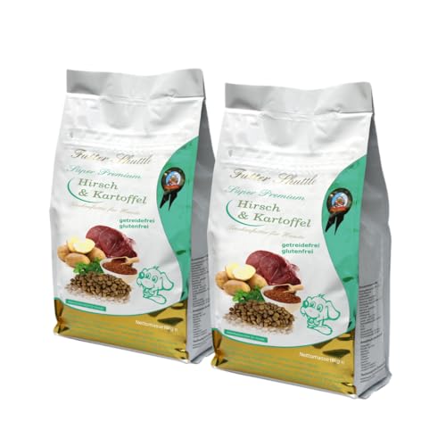 Futter Shuttle Hundefutter Sparpaket Hirsch & Kartoffel (2×10 kg) – Getreidefrei, hypoallergen, für empfindliche Hunde – Premium Trockenfutter mit hohem Fleischanteil