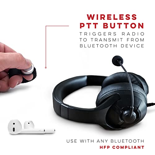 Btech Bs-Ptt Wireless Ptt (Push-To-Talk) Device - Compatible With Gmrs-Pro Radios And Hfp Bluetooth Headsets For Effortless Wireless Communication #TOP2