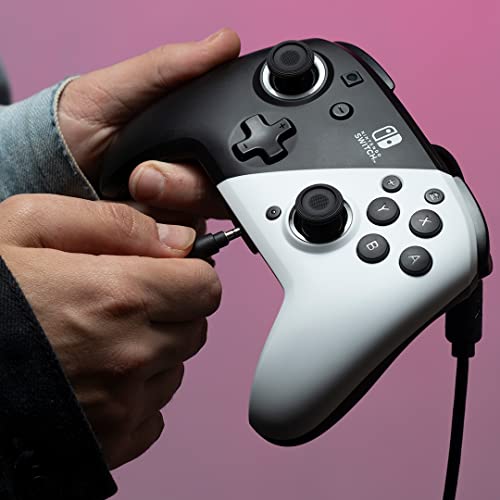 Pdp Gaming Faceoff Deluxe+ Wired Switch Pro Controller - Officially Licensed By Nintendo - Oled Model- Black/White - Nintendo Switch #TOP6