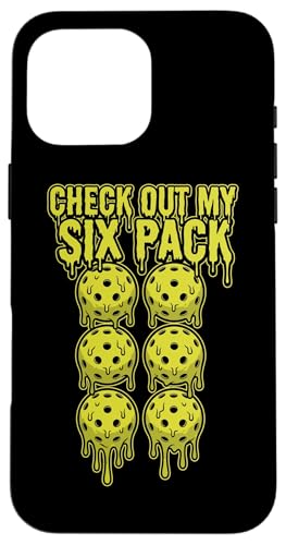 Funny Dripping Check Out My Six Pack �s�b�N���{�[���v���[���[ �X�}�z�P�[�X iPhone 16 Pro Max �p