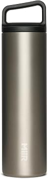 MiiR, Climate+ Wide Mouth Bottle, Stainless Steel, Double-Wall Vacuum-Insulated, Silver, 20 Fluid Ounces