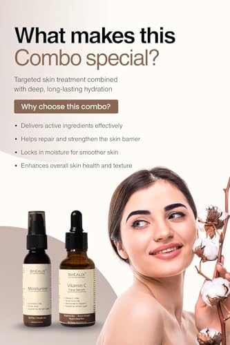 Generic Face Serum with Niacinamide & Ceramides and Oil Free Moisturizer | Hydrating Brightening Serumand Moisturizer for Glowing Skin