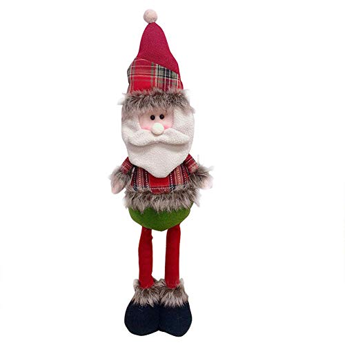 Sliveal Décorations De Noël pour La Maison Poupée De Noël Figurine Décoration Arbre De Noël Innovante Santa Bonhomme De Neige Fenêtre Décorations De Noël