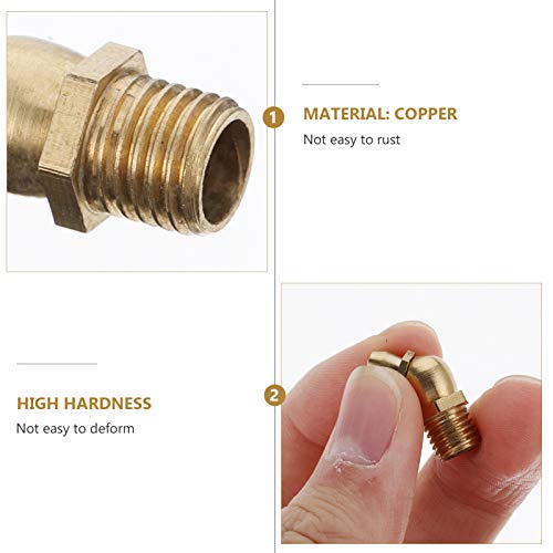 ULTECHNOVO 106Pcs Cbre Graxa Kit de CnexãM8 M10 Cnexões Retas de 45 Graus