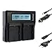 Produktbild Doppelladegerät LP-E6N / LP-E6 Dual Charger | passend zu Canon EOS 60D 70D 6D 60D 70D 5D Mark 3 || 2 Akkus gleichzeitig Laden
