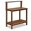 Furinno fg17478 tioman outdoor patio furniture hardwood potting bench natural  urban country home decor