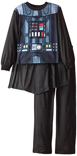 Star Wars Big Boys' Vader 2-Piece Pajama Set, Black, 8