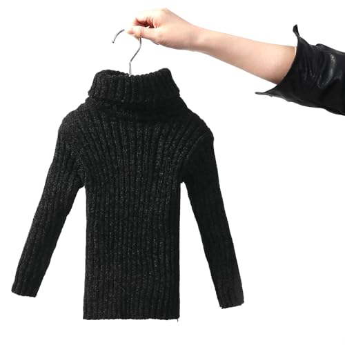 Image of Baby Boys Turtleneck Knit Sweaters Toddler Girls High Collar Pullover Sweater Size 1-8T