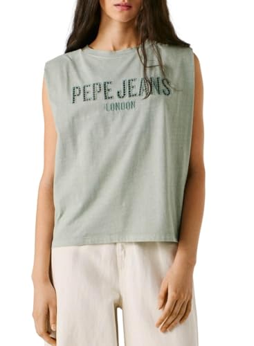 Pepe Jeans Damska koszulka Mirari, zielona (Bleach Green), L