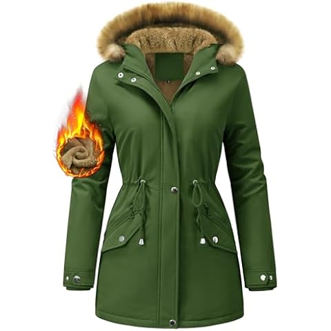 Vijamiy Women's Waterproof Winter Parka Cover