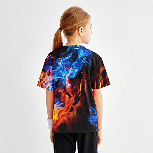 Image of Hgvoetty Boys Girls Graphic T-Shirts Kid 3D Casual Tops Tees for 6-16 Years | Youth Novelty Shirts, Bright Eye-Catching Design, Lightweight and Soft Material, Suit for Daily Sport, Party and School Wear