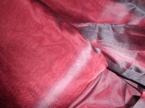 Soie d'organza de 274,3 cm noir vin rideaux sans couture grand format