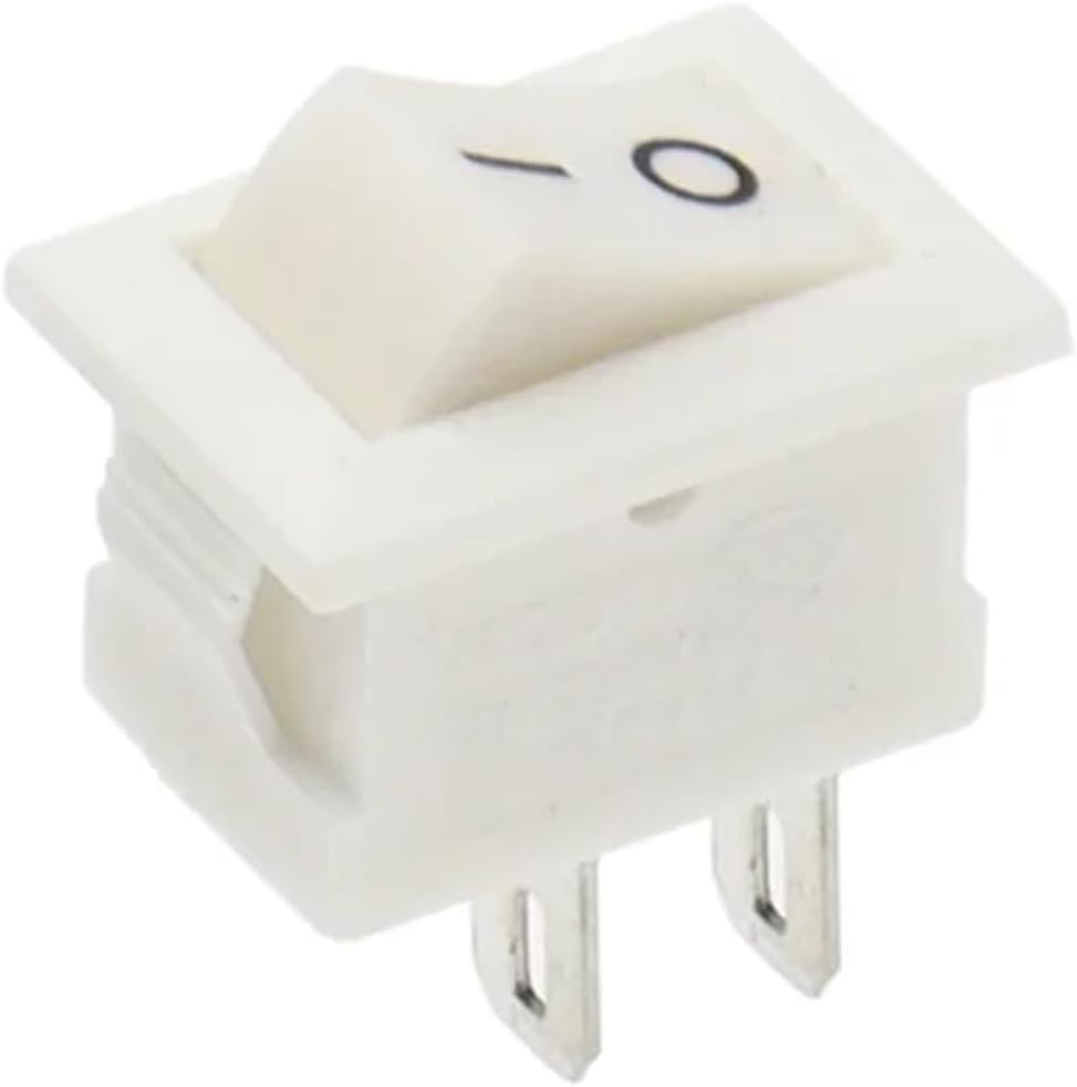 100PCS KCD11 Rocker Switch 10 * 15mm Mini Push Button ON-Off/ON-Off-ON 2/3Pin 3A 250VAC 6A 125VAC 10X15MM Black Red White