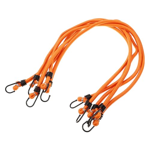 DIYEAH 5 Piezas Cuerda de Equipaje Cordones Elasticos Fijación estirador Cinturones de sujeción de automóviles Correa de Amarre de Carga cinturón Tensor Cuerda de tensión de Carga Caucho