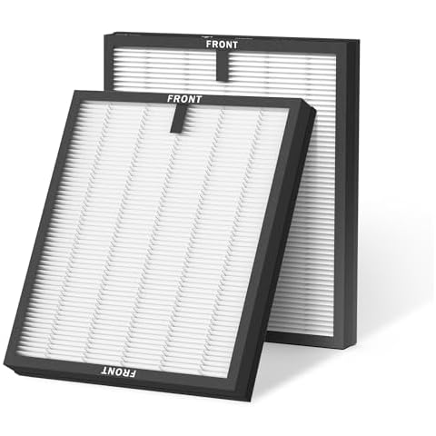 HY4866 True HEPA Air Purifier Replacement Filter Compatible with MORENTO HY4866 Air Purifier, 3 in 1 Ture HEPA for Westhey HY4866 Air Purifier, for YIOU M1 Air Cleaner, 2 Pack Cover