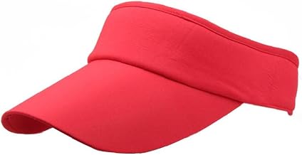 Sun Visor Hat, Running Cap, Simple, Fashion, Sports Cap, Adjustable, Sports, Tennis, Golf, Baseball Cap, Women's, Men's (Red)