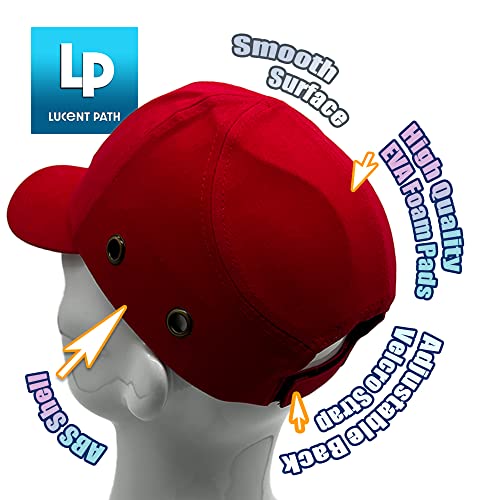 Lucent Path 20 Packs Red Baseball Bump Cap Hard Hat Helmet Safety Caps For Men And Women #TOP5