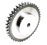 Kettenrad 12B 40 Zähne mit Nabe gehärtet P:19,05 3/4 Zoll Ozdowski zweireihig hochwertige Antriebstechnik Kettenrad aus Stahl C45 für Duplex Rollenkette Präzisions-Zahnrad Industrie Landwirtschaft