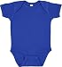 Rabbit Skins 100% Cotton Infant Baby Rib Bodysuit [Size 12 Months] Royal Blue Short Sleeve Onesie