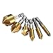 Countersink Drill Bit, Baban Countersink Drill Bit Set 6 Pcs 1/4'' Hex Shank HSS 5 Flute Countersink 90 Degree Center Punch Tool Sets For Wood Quick Change Bit 6mm-19mm only Sold by Moworve