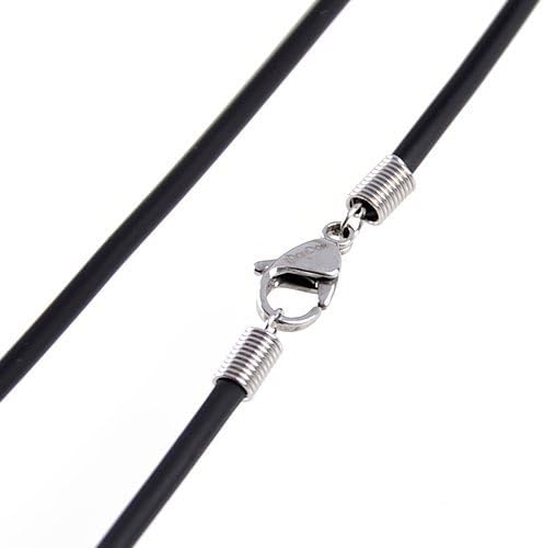 DonDon Herenketting van roestvrij staal met een stijl roestvrij stalen tand hanger en fluwelen zakje, Roestvrij staal, Geen edelsteen