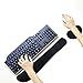 Wrist Rest for Computer Keyboard and Mouse Pad Support Memory Foam Set Easy Typing and Wrist Pain Relief Ergonomic Lightweight Anti-Skid Wrist Cushion for Office Gaming Laptop Mac (Black)