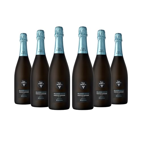 VAL D'OCA - Extra Brut Millesimato - Valdobbiadene Prosecco Superiore DOCG Extra Brut Millesimato - 6 Bottiglie da 750 ml
