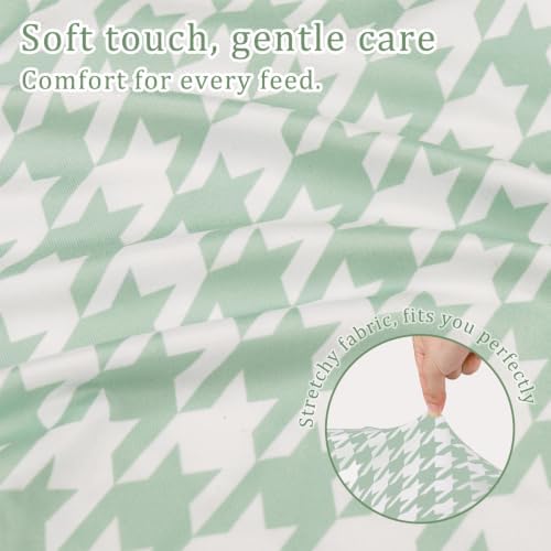 Nursing Pillow Covers, Soft & Stretchy Cover for Breastfeeding, Green — 사진 5