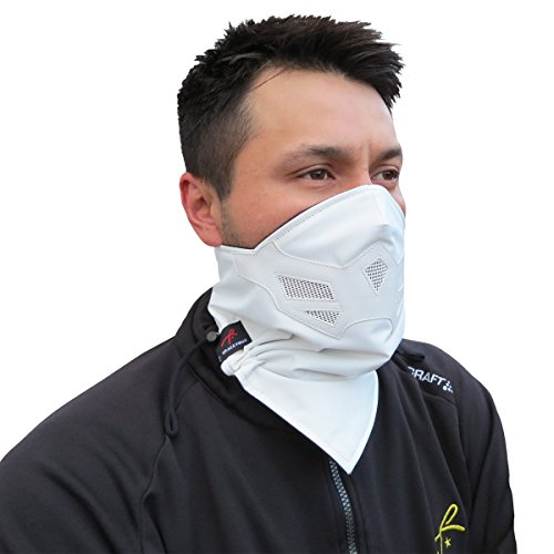 Half Face Mask for Cold Winter Weather. Use This Half Balaclava for Snowboarding, Ski, Motorcycle. (Many Colors) (White)