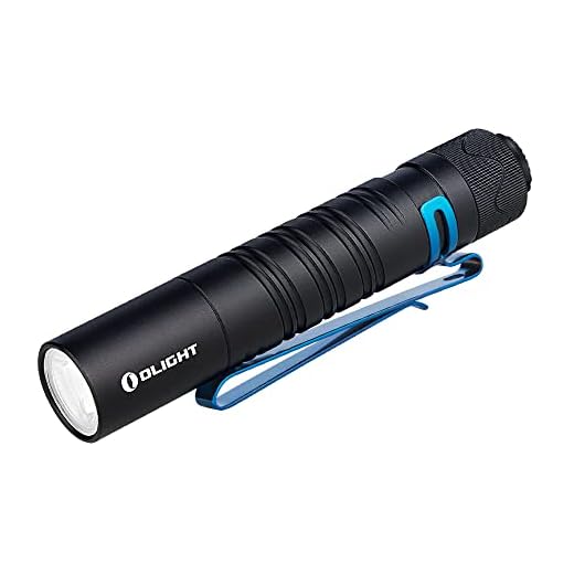 OLIGHT I5R EOS 350 Lumens Rechargeable Tail-Switch LED Flashlight Powered by USB Rechargeable Battery, Slim EDC Pocket Flashlight for Camping, Outdoor, and Emergency (Black)
