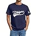 Baseball Shirts for Men Baseball Player Graphic Tee Baseball Team Sports Fan Funny Casual Short Sleeve Tops Blue