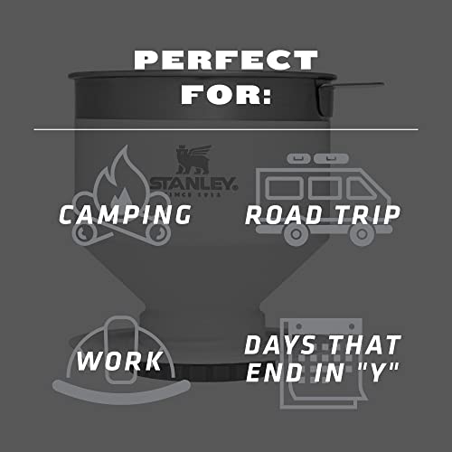 STANLEY Perfect Brew Pour Over | Manual Single Cup Coffee Maker | Drip Coffee Maker with Reusable Filter | Easy Clean Stainless Steel | BPA-Free | Polar by STANLEY - Image 6