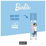 Barbie spray do ciała, zapach jagody, Body Mist Fantasy Dream Scent, spray do ciała dla dzieci, wegański, prezent dla nastolatek, Sence Beauty (1 x 100 ml)