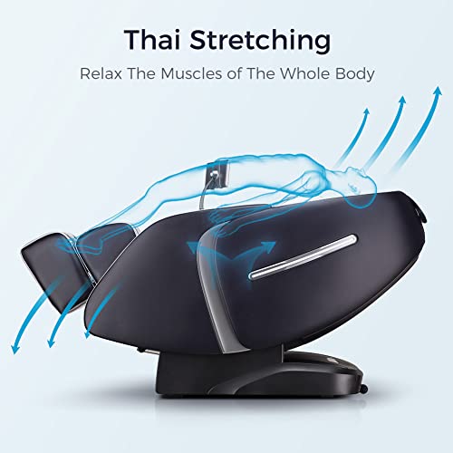 Fitssage Massage Chair Sl Track Massage Chair Recliner, Zero Gravity Full Body Airbag Massage Chair With Body Scan Bluetooth Heat Touch Screen Foot Roller Handrail Shortcut Key, R8663 Gary #TOP4